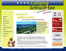 Tablet Screenshot of camping-schluchsee.de